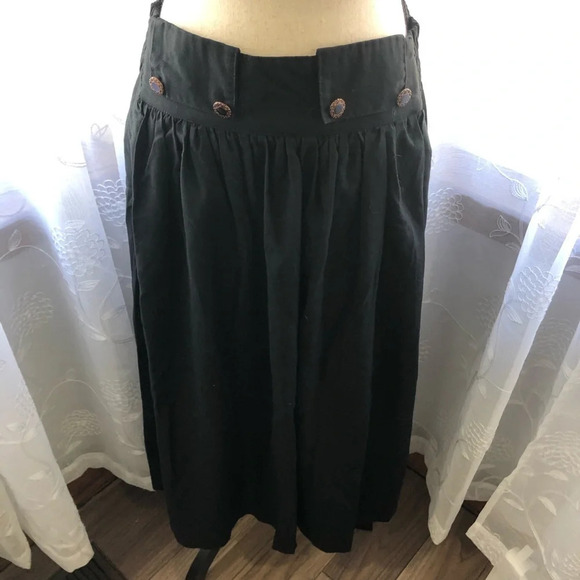 🎄Evidence black  vintage 80s/90s maxi skirt SZ S - Picture 5 of 9